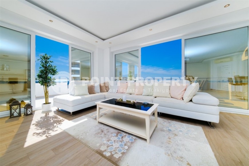 Atmospheric two-level apartment with panoramic sea views, in a comfortable residential complex in the Avsallar area-id-7257-photo-2