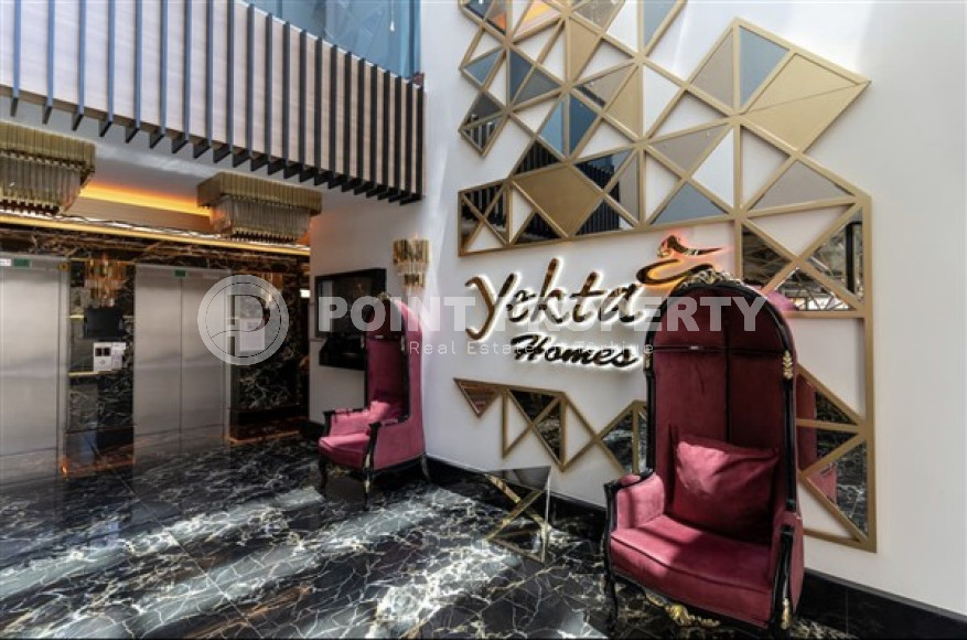 В элитном комплексе: квартира 1+1, 67м², с мебелью, в 300м от пляжей Махмутлара, Алания-id-1563-фото-38