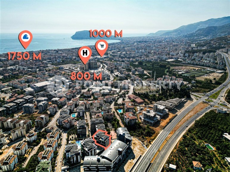 Комфортабельная квартира с современным дизайном в километре от моря, в центре живописного района Аланьи - Нижняя Оба-id-7260-фото-23