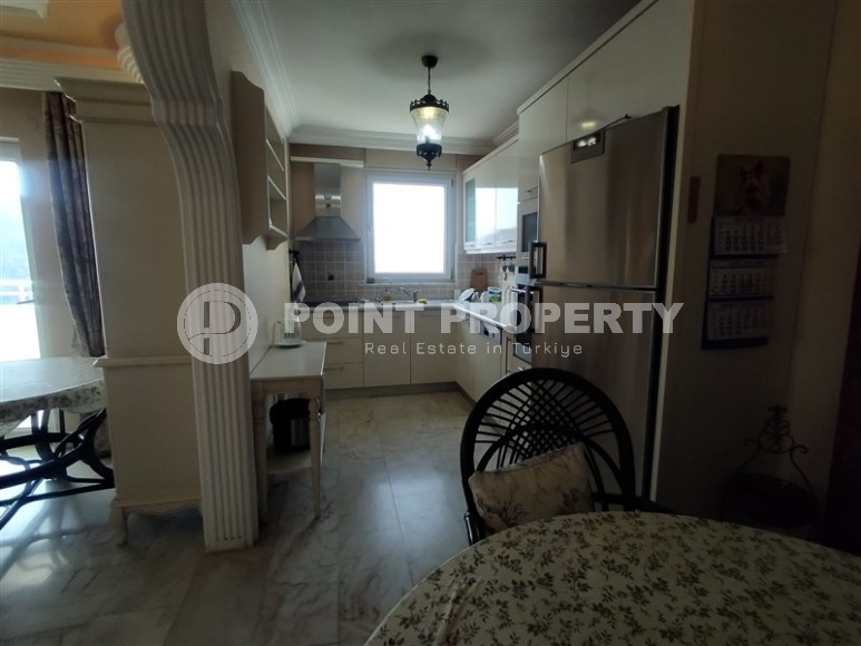 Панорамная квартира с видом на море в 200 метрах от пляжа, в центре современного района Аланьи - Махмутлар-id-7274-фото-5