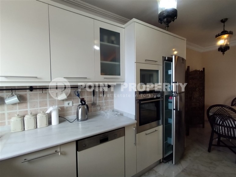 Панорамная квартира с видом на море в 200 метрах от пляжа, в центре современного района Аланьи - Махмутлар-id-7274-фото-6