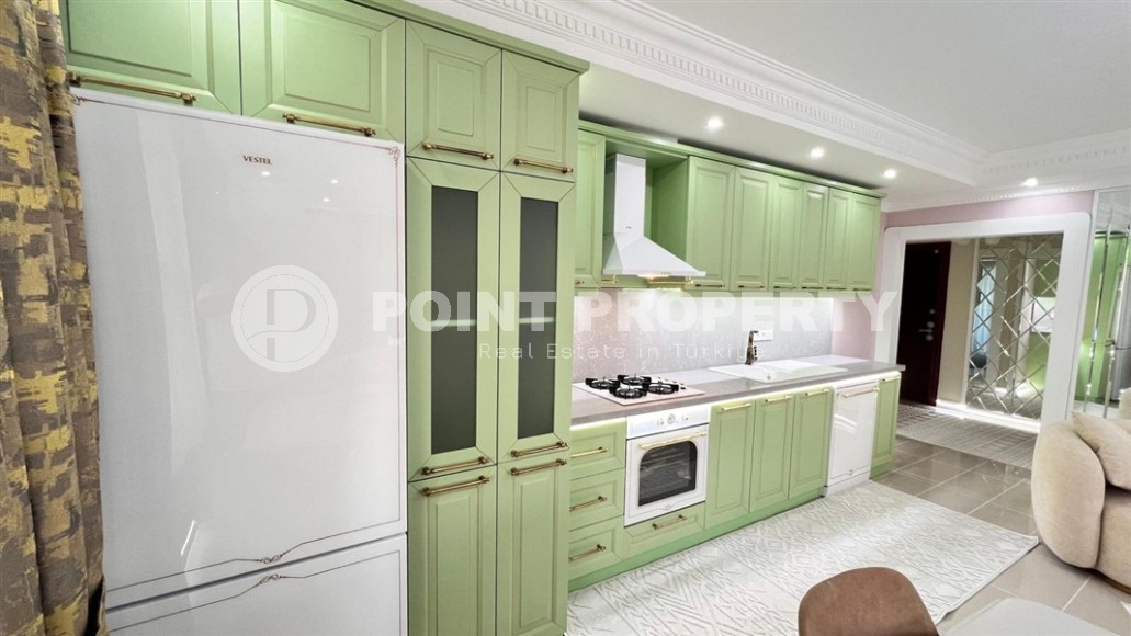 Просторная квартира с мебелью и бытовой техникой в 100 метрах от моря, в центре современного района Аланьи - Махмутлар-id-7279-фото-4