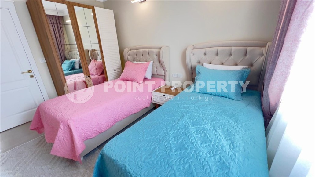 Просторная квартира с мебелью и бытовой техникой в 100 метрах от моря, в центре современного района Аланьи - Махмутлар-id-7279-фото-8