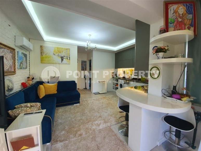 Стильная квартира с оригинальным дизайном в 200 метрах от пляжа Кейкубат, в центре Аланьи-id-7321-фото-3