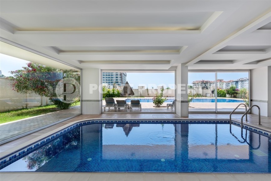 Панорамная двухуровневая квартира с видом на море, на 5-м этаже с мансардой в центре престижного района Аланьи - Кестель-id-7325-фото-16