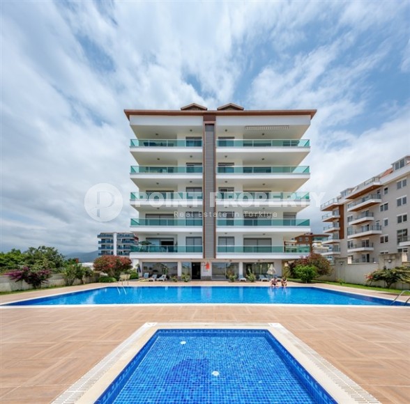 Панорамная двухуровневая квартира с видом на море, на 5-м этаже с мансардой в центре престижного района Аланьи - Кестель-id-7325-фото-19