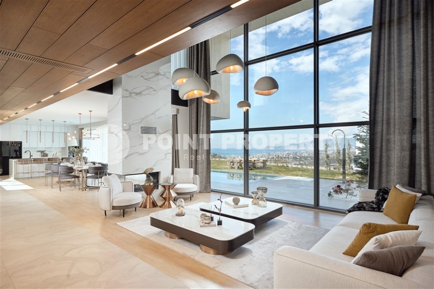 Роскошная двухэтажная вилла 4+1, общей площадью 616 м2, с панорамным видом на море и горы-id-7346-фото-2