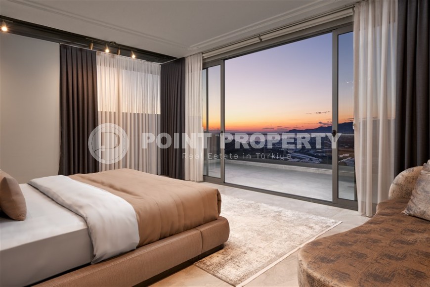 Роскошная двухэтажная вилла 4+1, общей площадью 616 м2, с панорамным видом на море и горы-id-7346-фото-12