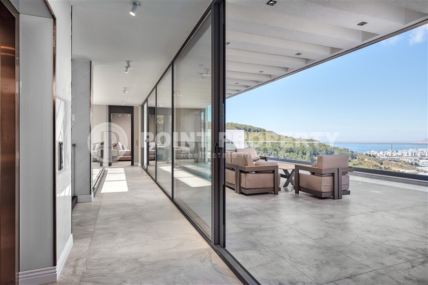 Роскошная двухэтажная вилла 4+1, общей площадью 616 м2, с панорамным видом на море и горы-id-7346-фото-19