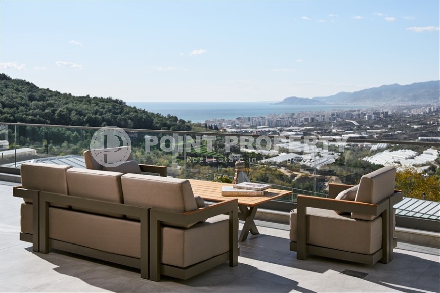 Роскошная двухэтажная вилла 4+1, общей площадью 616 м2, с панорамным видом на море и горы-id-7346-фото-20