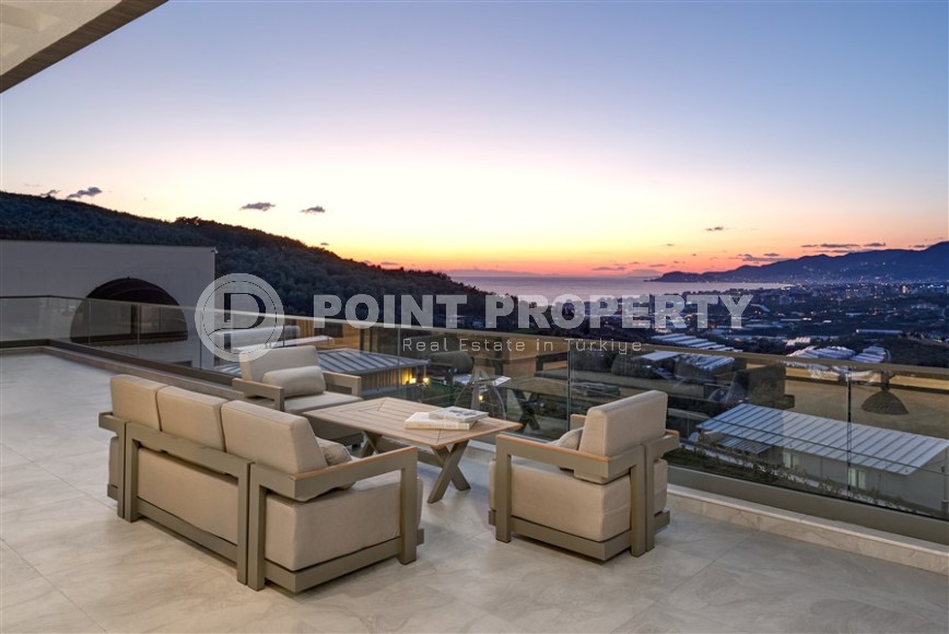 Роскошная двухэтажная вилла 4+1, общей площадью 616 м2, с панорамным видом на море и горы-id-7346-фото-21