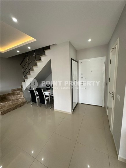 Современная двухуровневая квартира 2+1 с видом на горы, в зеленом, экологически чистом районе Аланьи - Кестель-id-7348-фото-4