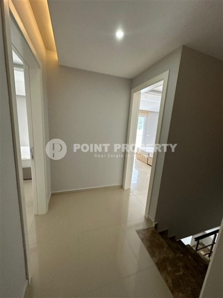 Современная двухуровневая квартира 2+1 с видом на горы, в зеленом, экологически чистом районе Аланьи - Кестель-id-7348-фото-9