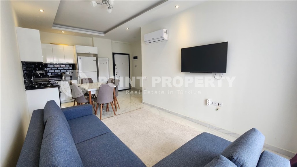 Готовая к проживанию квартира 1+1 с мебелью и бытовой техникой, на 2-м этаже в новом жилом комплексе, введенном в эксплуатацию в 2023 году-id-7358-фото-2