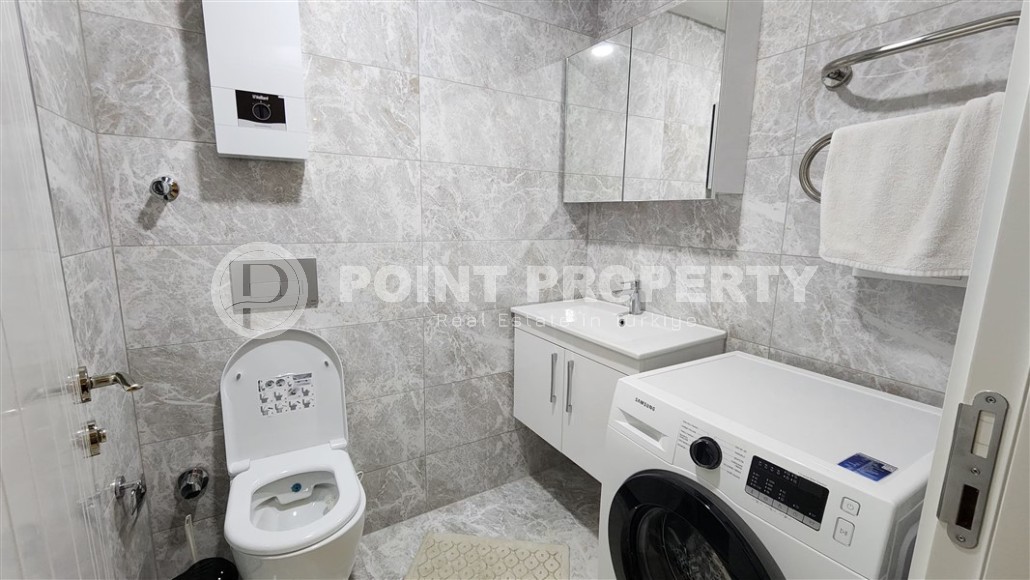 Готовая к проживанию квартира 1+1 с мебелью и бытовой техникой, на 2-м этаже в новом жилом комплексе, введенном в эксплуатацию в 2023 году-id-7358-фото-5