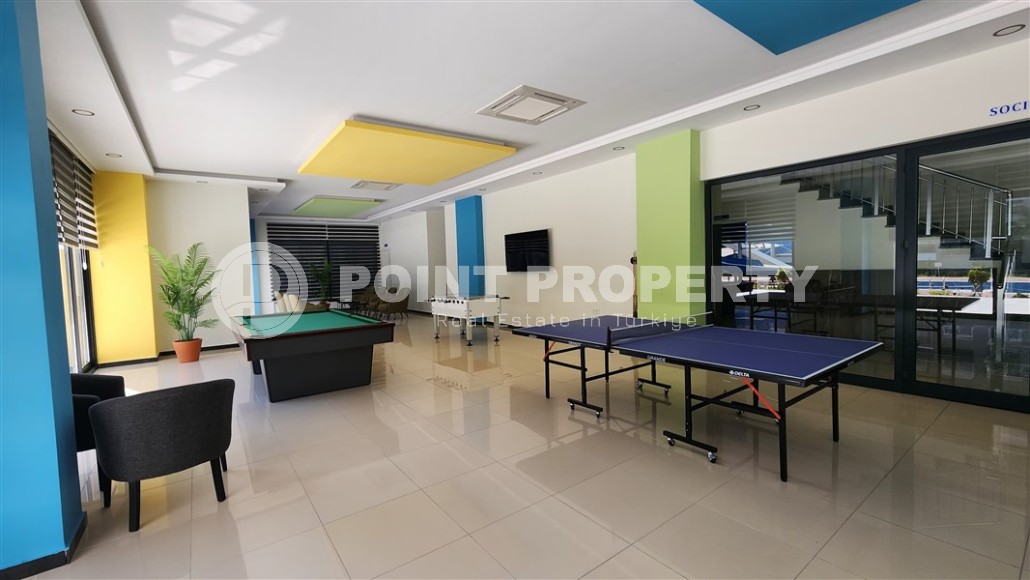 Готовая к проживанию квартира 1+1 с мебелью и бытовой техникой, на 2-м этаже в новом жилом комплексе, введенном в эксплуатацию в 2023 году-id-7358-фото-12