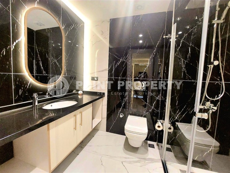 Комфортабельная двухуровневая квартира с современным дизайном, мебелью и бытовой техникой, в 900 метрах от моря-id-7360-фото-10