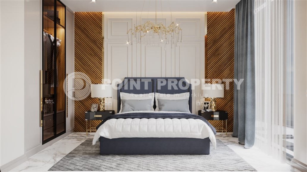 Квартира 1+1 в элитном жилом комплексе на этапе строительства, в центре популярного района Аланьи - Нижняя Оба-id-7361-фото-5