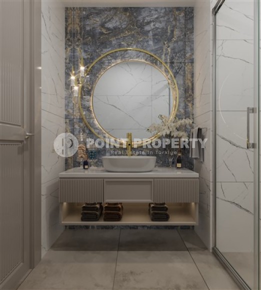 Квартира 1+1 в элитном жилом комплексе на этапе строительства, в центре популярного района Аланьи - Нижняя Оба-id-7361-фото-8