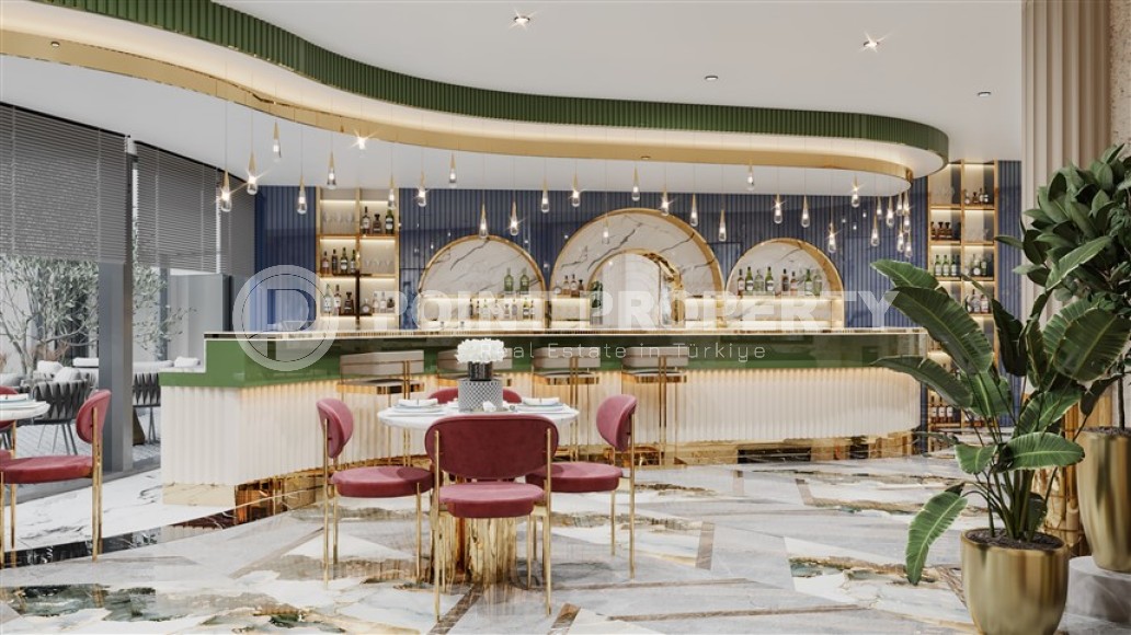 Квартира 1+1 в элитном жилом комплексе на этапе строительства, в центре популярного района Аланьи - Нижняя Оба-id-7361-фото-14