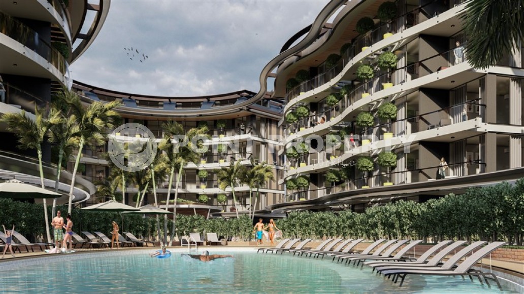 Квартира 1+1 в элитном жилом комплексе на этапе строительства, в центре популярного района Аланьи - Нижняя Оба-id-7361-фото-17