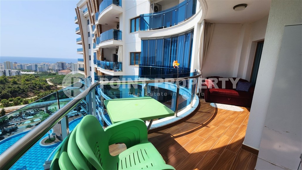 Квартира 1+1 с панорамным видом на море, в современном районе Аланьи - Махмутлар-id-7363-фото-8