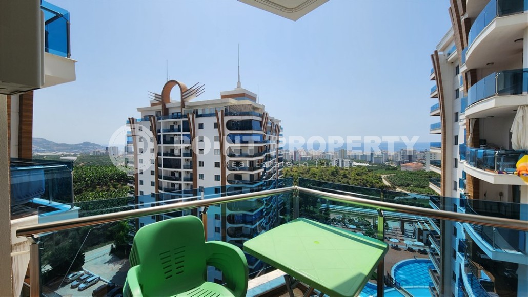 Квартира 1+1 с панорамным видом на море, в современном районе Аланьи - Махмутлар-id-7363-фото-10