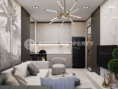 Линейные и двухуровневые квартиры в строящемся жилом комплексе в курортном городе - Серик, в провинции Анталия-id-7368-фото-3