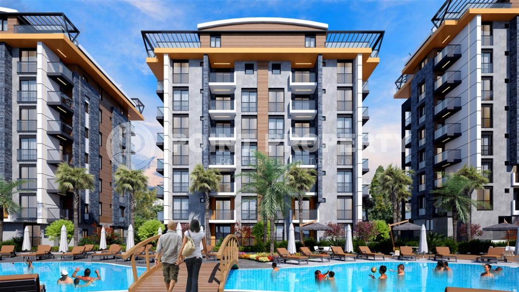 Linear and two-level apartments in a residential complex under construction 200 meters from the sea, in the resort town of Serik, in the province of Antalya-id-7368-photo-6