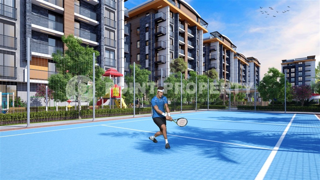 Linear and two-level apartments in a residential complex under construction 200 meters from the sea, in the resort town of Serik, in the province of Antalya-id-7368-photo-8