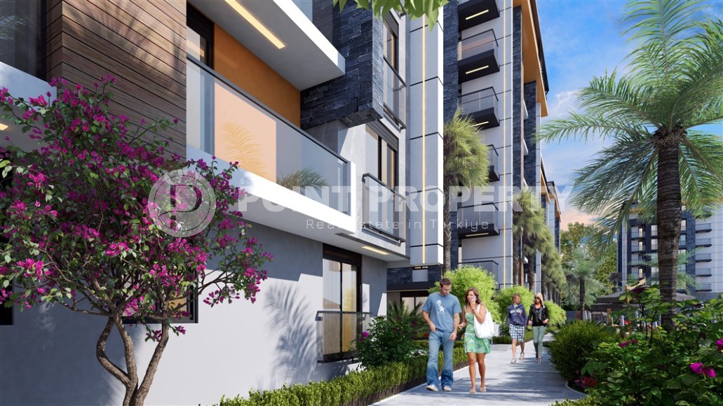 Linear and two-level apartments in a residential complex under construction 200 meters from the sea, in the resort town of Serik, in the province of Antalya-id-7368-photo-12