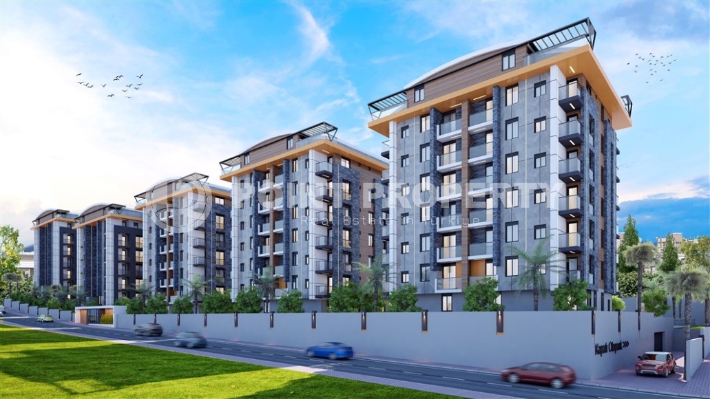 Linear and two-level apartments in a residential complex under construction 200 meters from the sea, in the resort town of Serik, in the province of Antalya-id-7368-photo-14