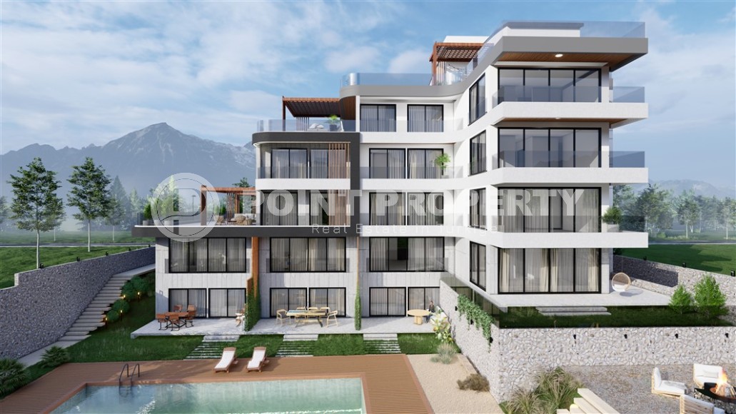 Apartments in a residential complex under construction, in a comfortable area of Antalya - Guzelyurt-id-7370-photo-3