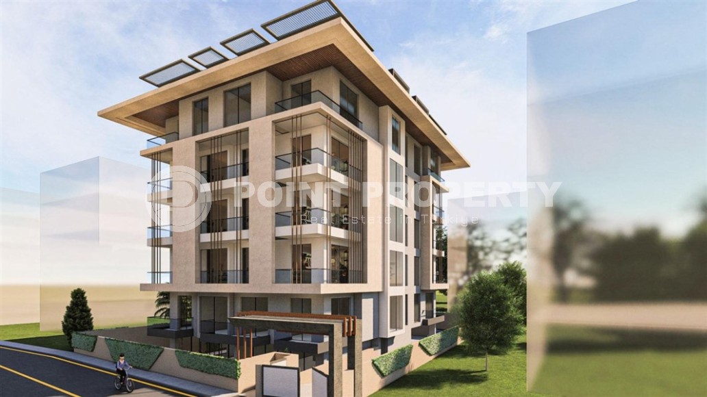 Two 2+1 apartments in a residential complex under construction, in the center of the popular Mediterranean resort - Alanya-id-7395-photo-1
