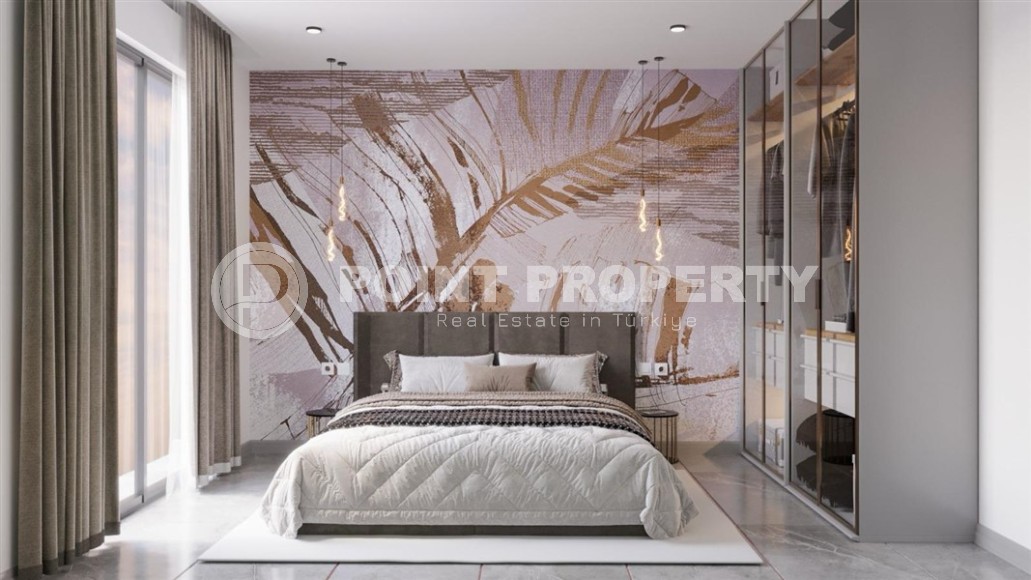 Two 2+1 apartments in a residential complex under construction, in the center of the popular Mediterranean resort - Alanya-id-7395-photo-4