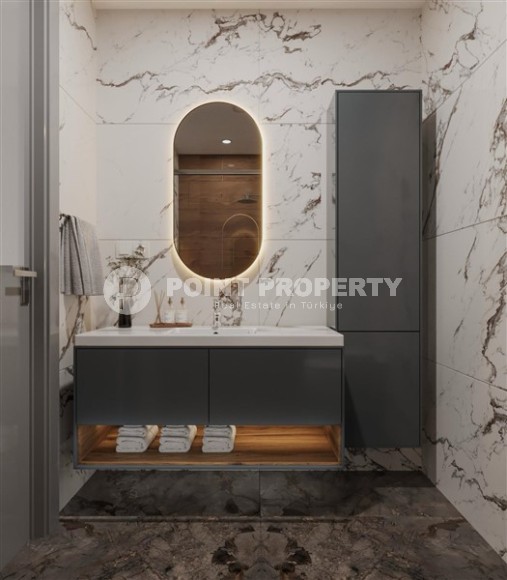 Two 2+1 apartments in a residential complex under construction, in the center of the popular Mediterranean resort - Alanya-id-7395-photo-6