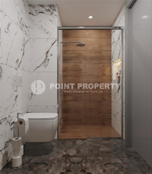 Two 2+1 apartments in a residential complex under construction, in the center of the popular Mediterranean resort - Alanya-id-7395-photo-7