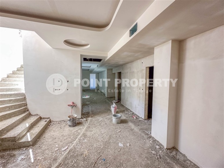 Luxury duplex villa with a total living area of 492 m2 under construction, Kargicak area-id-4164-photo-20