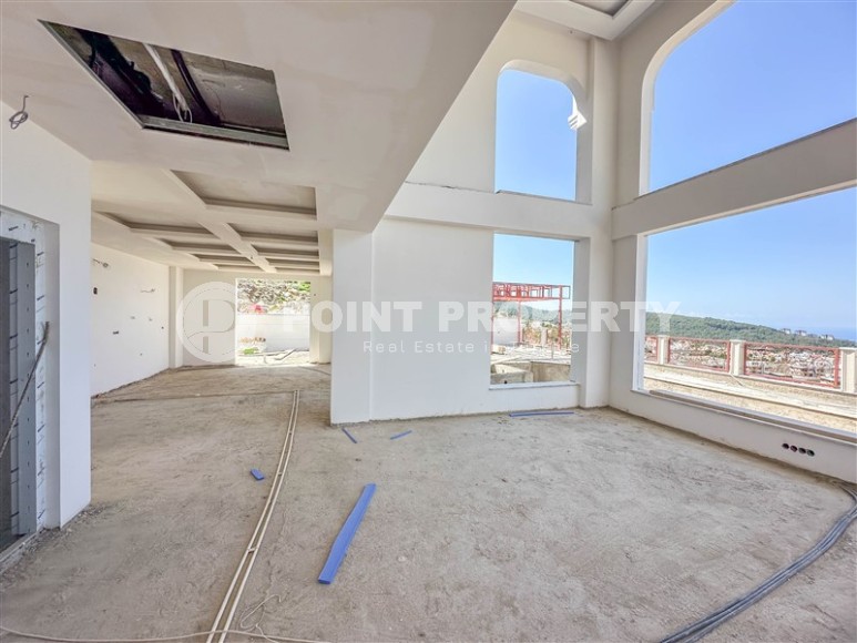 Luxury duplex villa with a total living area of 492 m2 under construction, Kargicak area-id-4164-photo-21