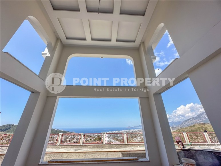 Luxury duplex villa with a total living area of 492 m2 under construction, Kargicak area-id-4164-photo-23