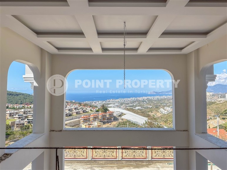 Luxury duplex villa with a total living area of 492 m2 under construction, Kargicak area-id-4164-photo-25