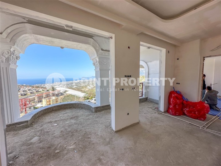 Luxury duplex villa with a total living area of 492 m2 under construction, Kargicak area-id-4164-photo-26