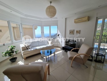 Квартира 2+1 с роскошным панорамным видом на море, в престижном, живописном районе Аланьи - Бекташ-id-7396-фото-2