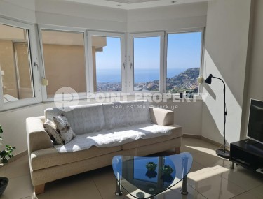 Квартира 2+1 с роскошным панорамным видом на море, в престижном, живописном районе Аланьи - Бекташ-id-7396-фото-3