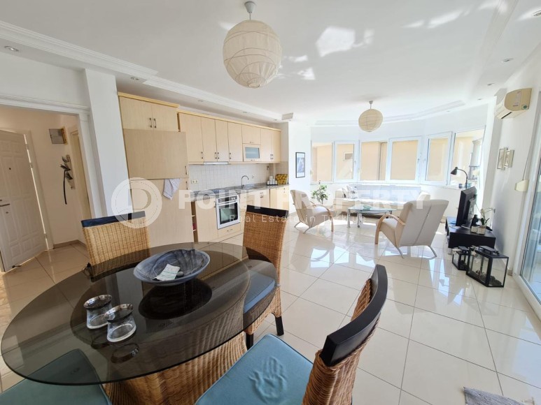 Квартира 2+1 с роскошным панорамным видом на море, в престижном, живописном районе Аланьи - Бекташ-id-7396-фото-4