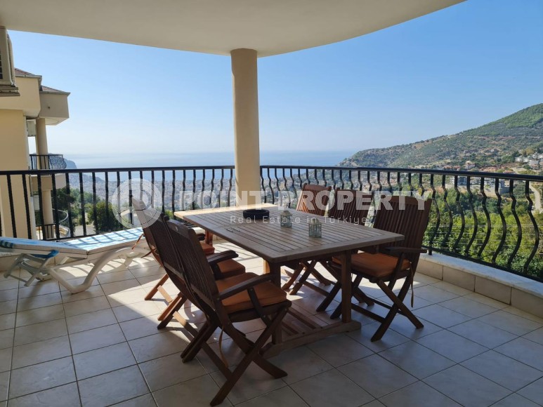 Квартира 2+1 с роскошным панорамным видом на море, в престижном, живописном районе Аланьи - Бекташ-id-7396-фото-15