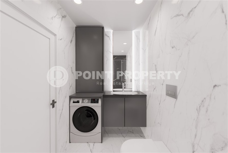 Новый инвестиционный проект - элитный жилой комплекс на самом берегу Средиземного моря, в центре популярного района Аланьи - Махмутлар-id-7398-фото-6