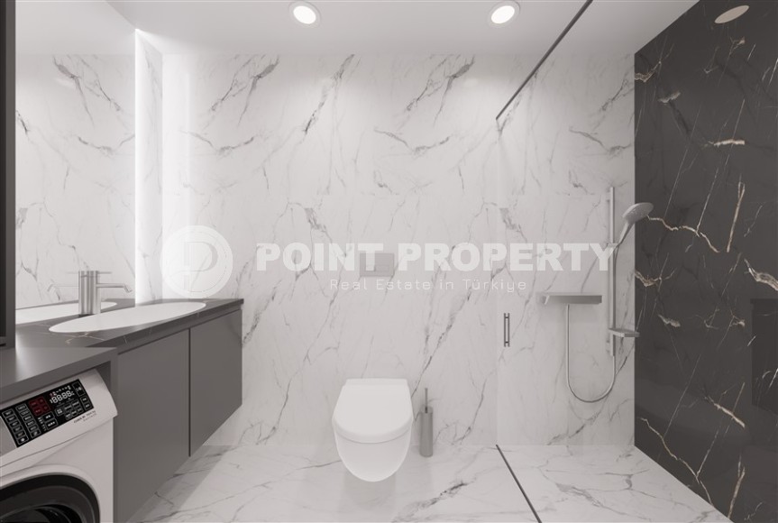 Новый инвестиционный проект - элитный жилой комплекс на самом берегу Средиземного моря, в центре популярного района Аланьи - Махмутлар-id-7398-фото-7