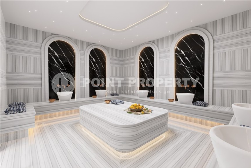 Новый инвестиционный проект - элитный жилой комплекс на самом берегу Средиземного моря, в центре популярного района Аланьи - Махмутлар-id-7398-фото-10