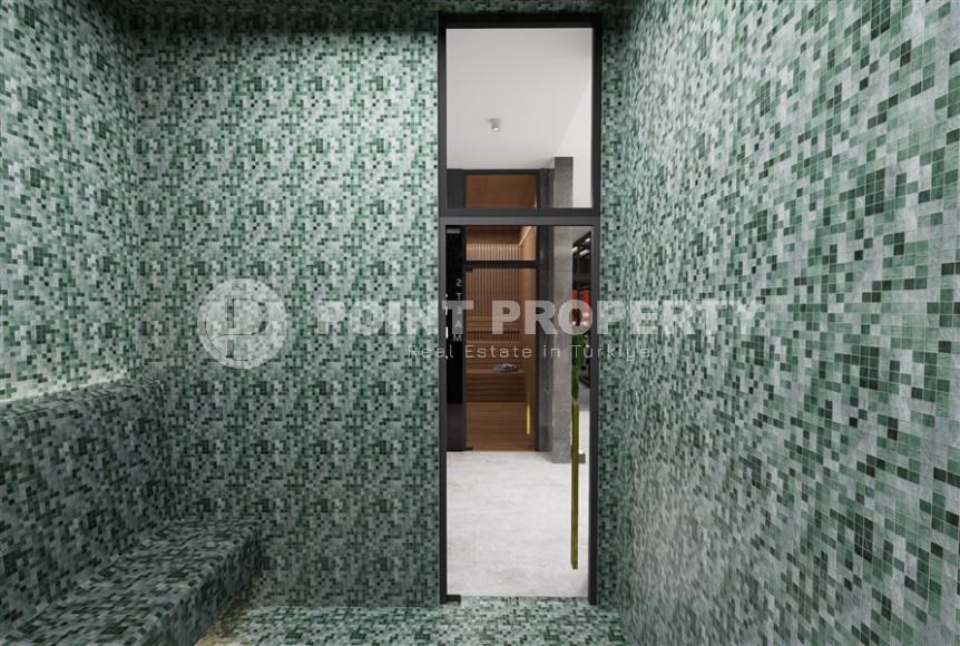 Новый инвестиционный проект - элитный жилой комплекс на самом берегу Средиземного моря, в центре популярного района Аланьи - Махмутлар-id-7398-фото-11